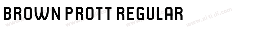 brown prott regular字体转换